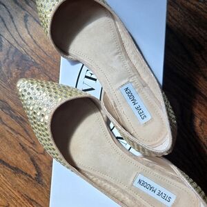 Steve Madden Gold Studded Women's Flats